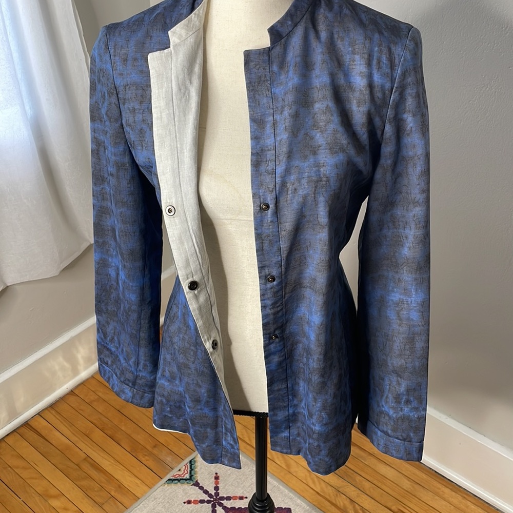 Giorgio Armani Cotton and linen shirt blazer - Picture 7 of 10